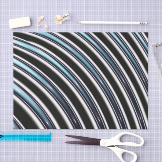 Papier Mousseline Lignes incurvées étroitement d'une fractale (Artisanat)