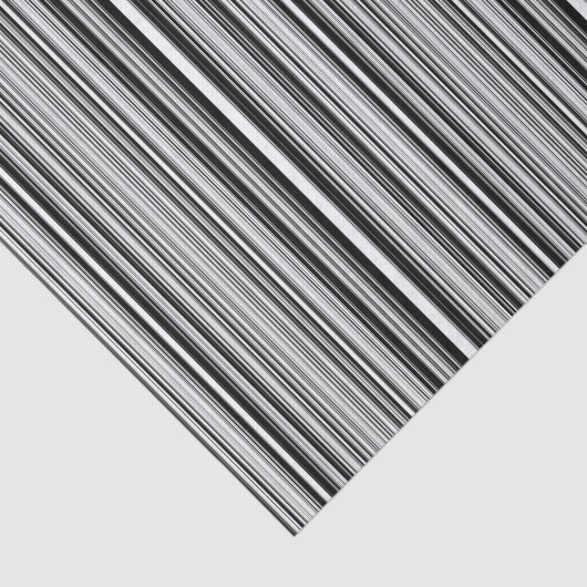 Papier Mousseline Lignes noires et blanches (Détail)