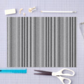 Papier Mousseline Lignes noires et blanches (Artisanat)