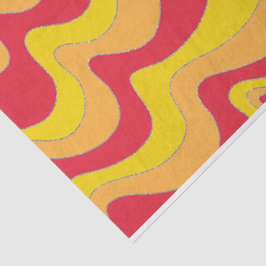 Papier Mousseline Lignes ondulées (Détail)