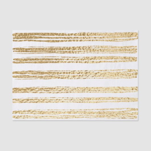 Papier Mousseline Lignes or élégantes (Recto)