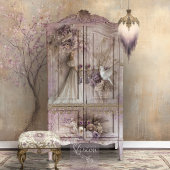 Papier Mousseline Lilac Blooms Dove & Romantic Rustic Floral