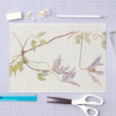 Papier Mousseline Lilac Clematis par Margaret Armstrong (Artisanat)