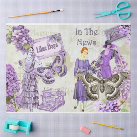 Papier Mousseline Lilac Days Design Series 7 (Artisanat)