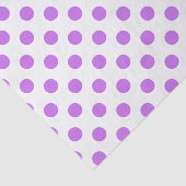 Papier Mousseline Lilac et pois blancs (Détail)