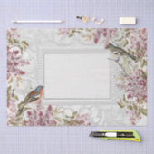 Papier Mousseline Lilac Flower Bird French Ornate Frame Decoupage (Artisanat)