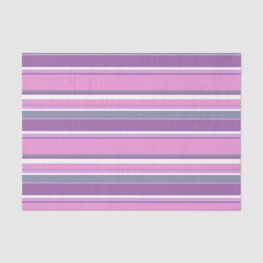 Papier Mousseline Lilac rayures (Recto)