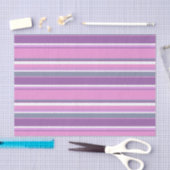 Papier Mousseline Lilac rayures (Artisanat)