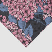 Papier Mousseline Lilac rose sur bleu foncé (Détail)