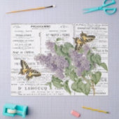 Papier Mousseline Lilac Swallowtail Butterfly French Newspaper Annon (Artisanat)