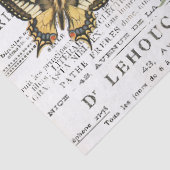 Papier Mousseline Lilac Swallowtail Butterfly French Newspaper Annon (Détail)