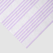 Papier Mousseline Lilac violet et blanc cinq bandes motif (Détail)