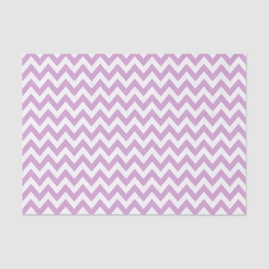 Papier Mousseline Lilac ZigZag / Motif Chevron (Recto)
