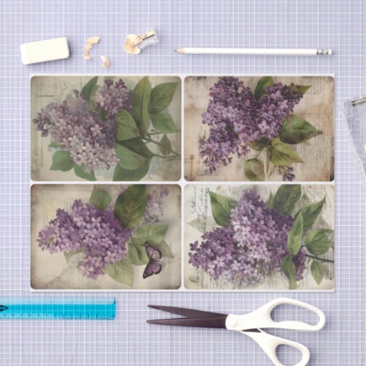 Papier Mousseline Lilacs (Artisanat)