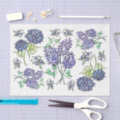 Papier Mousseline Lilacs & Hydrangeas - Papier Tissu Découpage (Artisanat)