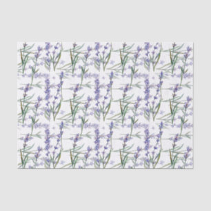 Papier Mousseline Lilas de bleu d'art d'aquarelle d'usine de fleur