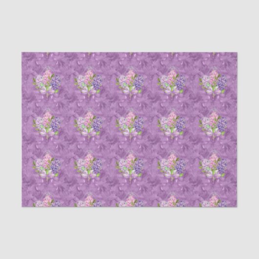 Papier Mousseline Lilas violets (Recto)