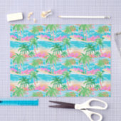 Papier Mousseline L'île tropicale de Palm Beach (Artisanat)