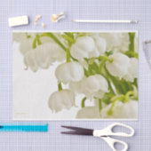 Papier Mousseline Liliers blancs (Artisanat)