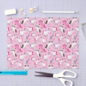 Papier Mousseline l'illustration de licorne badine l'arrière - plan (Artisanat)