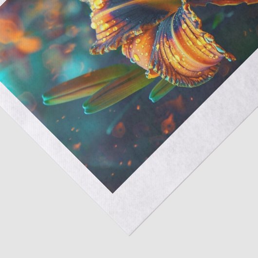 Papier Mousseline Lily Flower6 (Détail)