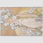 Papier Mousseline Lily (Quatre Fleurs), Alphonse Mucha (Recto)