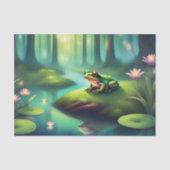 Papier Mousseline Lilypads Lune Fairytale Frog Decoupage (Recto)