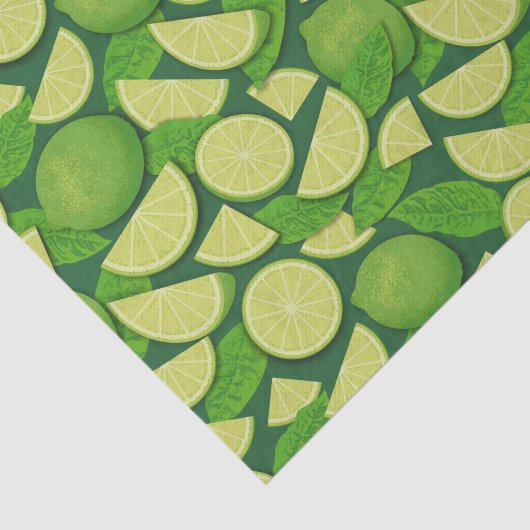 Papier Mousseline Lime (Détail)