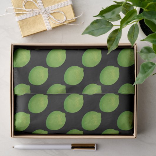 Papier Mousseline Lime (Cadeau)
