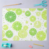 Papier Mousseline Lime de citron vert brillant | Motif de chaux (Artisanat)