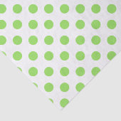 Papier Mousseline Lime et pois blancs (Détail)