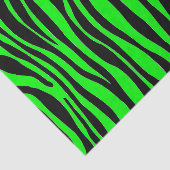 Papier Mousseline Lime Green Zebra (Détail)