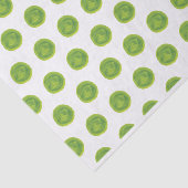 Papier Mousseline Lime Vert Aquarelle Pois Tissu Papier (Détail)