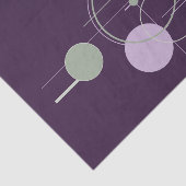 Papier Mousseline Linework de tatouage | Bohemian Purple Green Abstr (Détail)