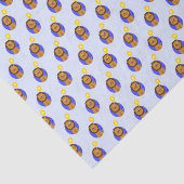 Papier Mousseline Lion 3 ans bleu (Détail)