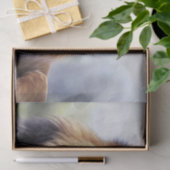 Papier Mousseline Lion africain masculin (Cadeau)