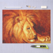 Papier Mousseline Lion au repos (par Abbott Handerson Thayer) (Artisanat)