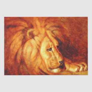 Papier Mousseline Lion au repos (par Abbott Handerson Thayer)
