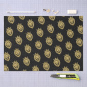 Papier Mousseline Lion Avec Couronne - Style Or 3 (Artisanat)