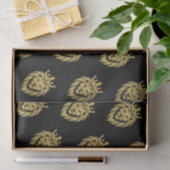 Papier Mousseline Lion Avec Couronne - Style Or 3 (Cadeau)