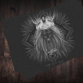 Papier Mousseline Lion avec monogramme de couronne