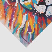 Papier Mousseline Lion blanc de beauté abstraite (Détail)