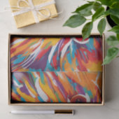 Papier Mousseline Lion blanc de beauté abstraite (Cadeau)