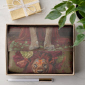 Papier Mousseline Lion botanique (Cadeau)