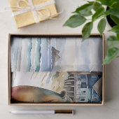 Papier Mousseline Lion de mer sur la plage (Cadeau)