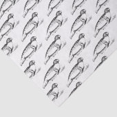 Papier Mousseline Lion de mer tacheté vintage stylisé (Détail)