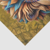 Papier Mousseline Lion en style tourbillon pour Decoupage (Détail)