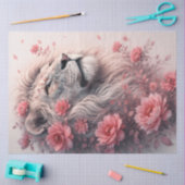 Papier Mousseline Lion Floral (Artisanat)