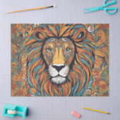 Papier Mousseline Lion géal lunaire (Artisanat)