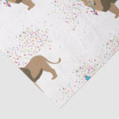 Papier Mousseline Lion Jungle Fêter les animaux faire la fête (Détail)